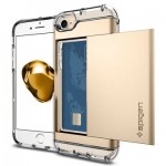 Case Spigen SGP CRYSTAL WALLET για iPhone 7 - GOLD - 042CS20983